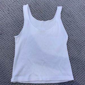 Brandy Melville Plain White Tank Top